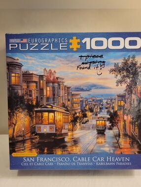 🧩EUC~EUROGRAPHICS -"SAN FRANCISCO CABLE CAR" 1000 PC